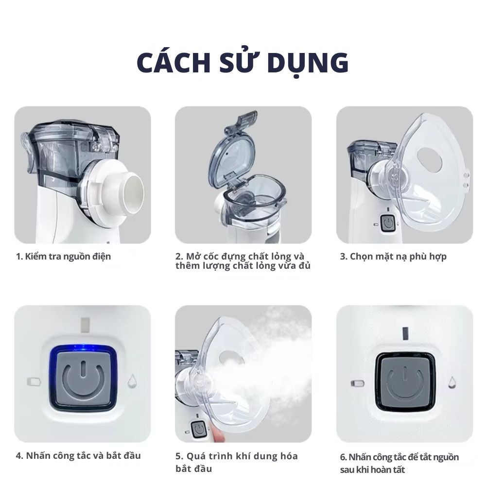 Máy Xông Khí Dung Cầm Tay Kachi YS35: Giải Pháp Hô Hấp Linh Hoạt Mọi Lúc, Mọi Nơi - hàng chính hãng