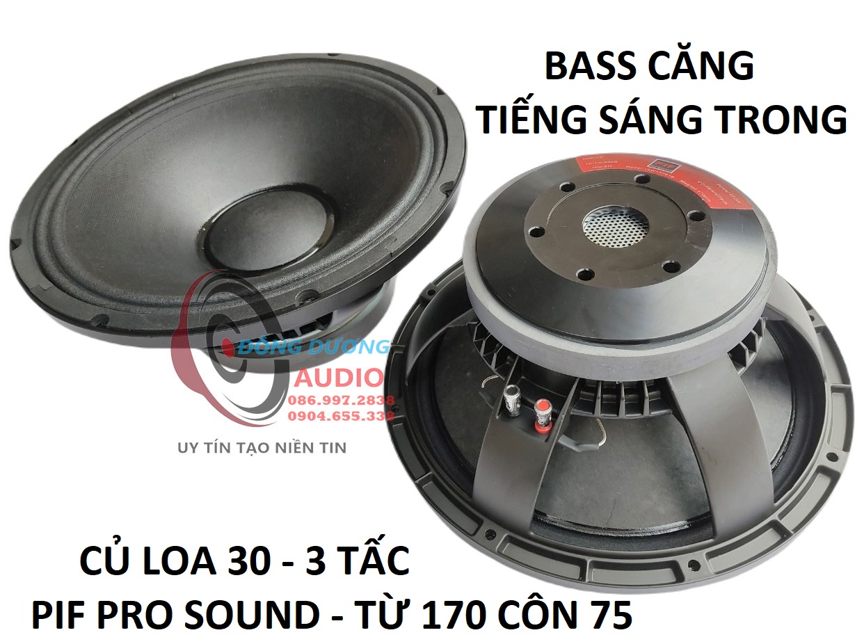 CỦ LOA FUN 30 TỪ 170 CÔN 75 PIF PRO SOUND - LOA BASS 30 - CỦ LOA 3 TẤC - CỦ LOA KARAOKE - HÀNG NHẬP KHẨU