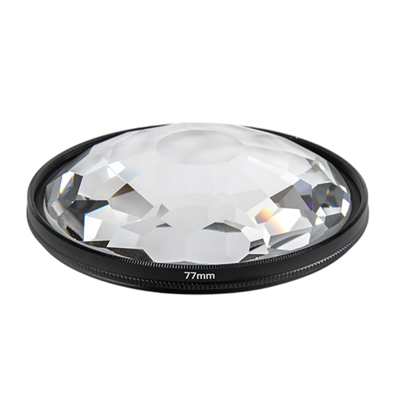 Kaleidoscope Glass Prism77mm Kaleidoscope Camera Glass Filter Variable