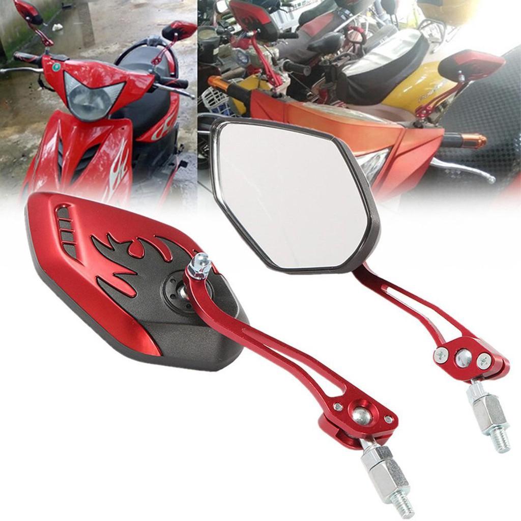 8mm 10mm Xe máy Gương chiếu hậu Xe đạp điện Xoay 360 Độ Gương chiếu hậu Xe tay ga