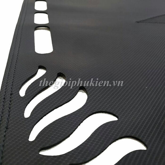 Thảm da Taplo KIA Morning 2010-2019 vân Carbon cao cấp