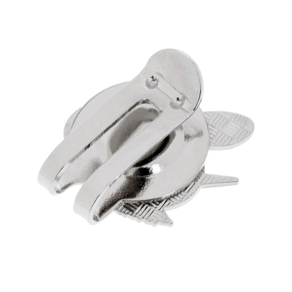 2xPortable Alloy Golf Ball Marker with Magnetic Golf Hat Clip Little Bee