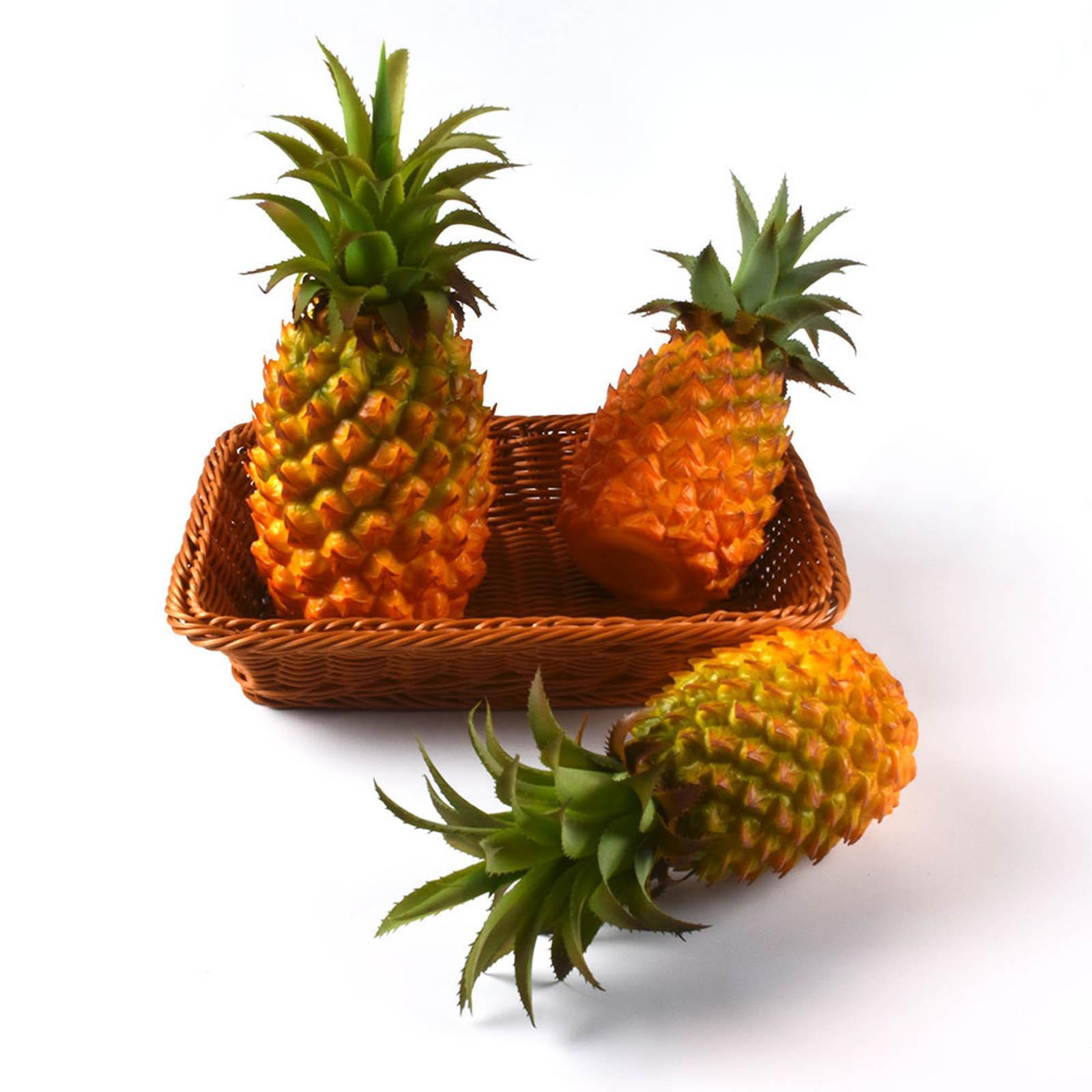 Artificial Pineapple Figurine  Fruit Decorative Crafts for Children Education Bedroom