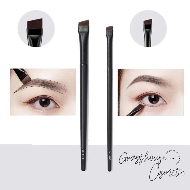 Cọ Dẹp kẻ eyeliner tém xéo chân máy Trang Điểm Mắt Siêu Mỏng Thiết Kế Sợi Lông Mịn Tiện Dụng