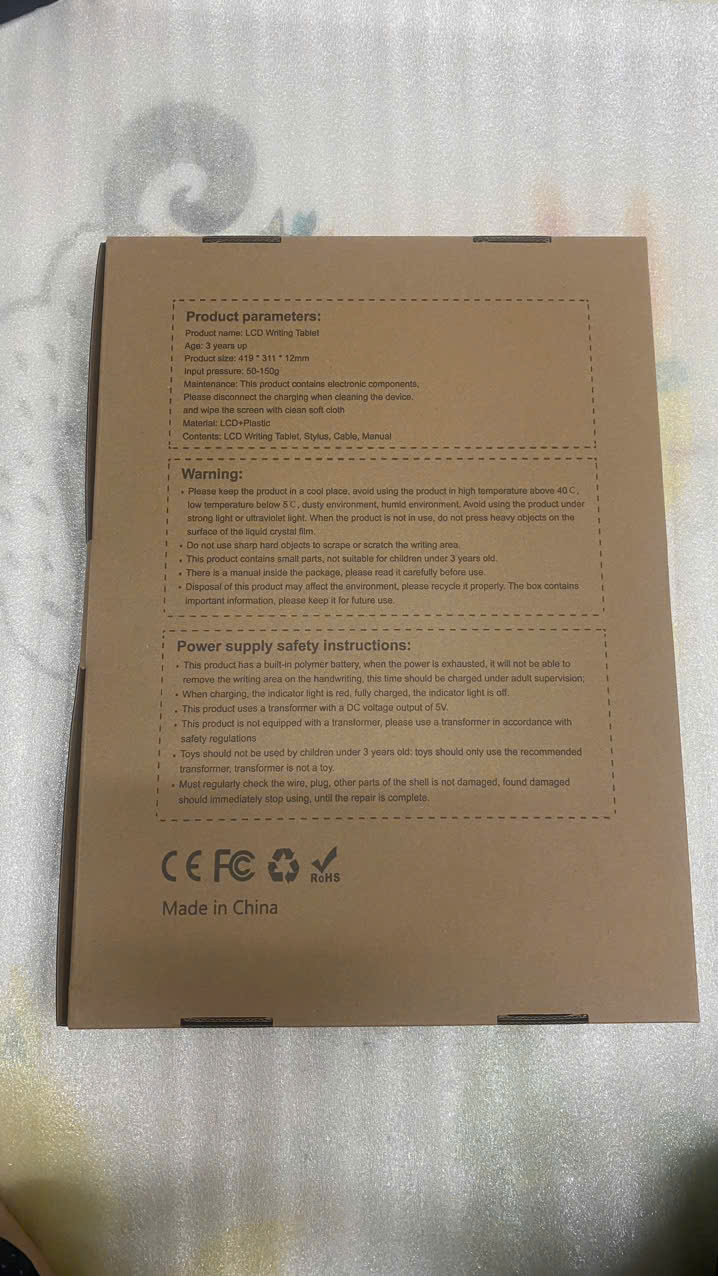 Bảng viết từ LCD dành cho trẻ em, bảng vẽ đa sắc- 20 inch