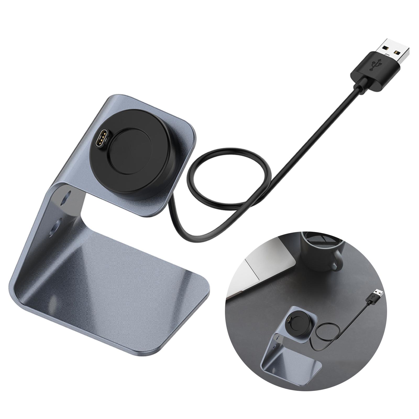 For Garmin Forerunner 745 Quatix 5 Charger, USB Charging Cable Dock Accessories for Garmin Forerunner 745 Quatix 5 D2 Delta Vivoactive 3