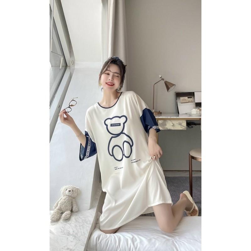 VÁY NGỦ SUÔNG RỘNG GẤU XINH