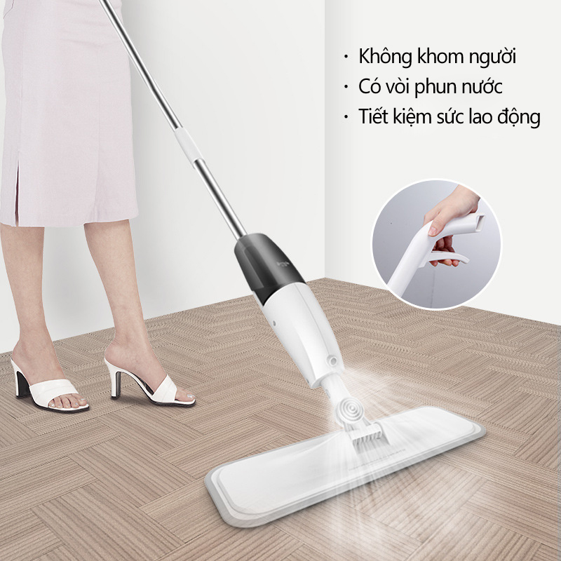 Cây Lau Nhà Phun Nước Xoay 360 Độ Deerma - Chính Hãng