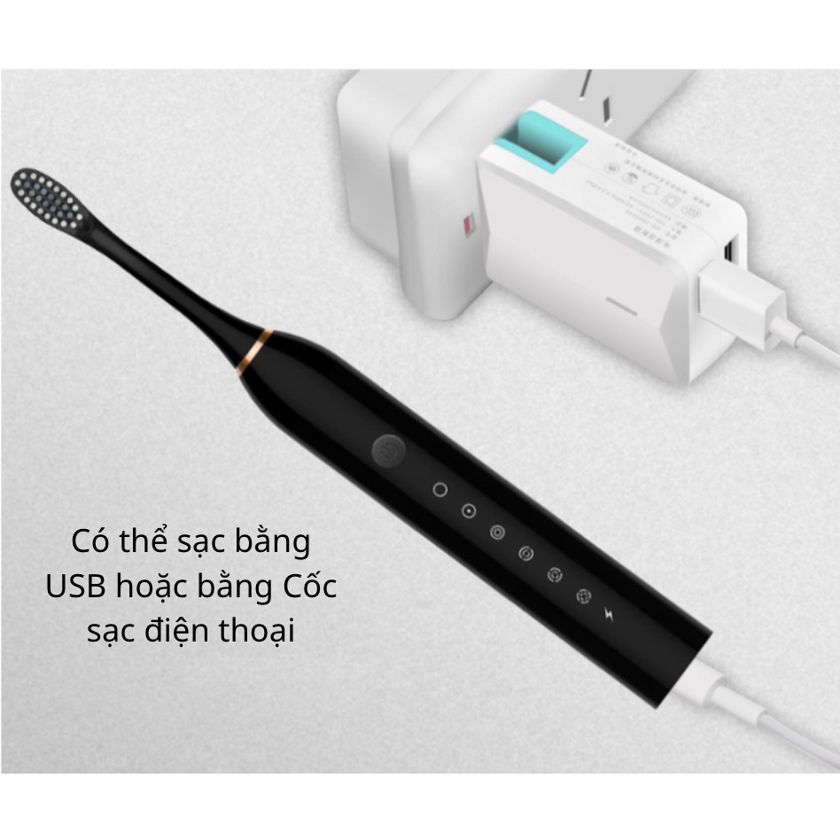 Bàn Chải Điện Tự Động Bàn Chải Đánh Răng Điện TEKKIN SONIC X3 - Hàng chính hãng