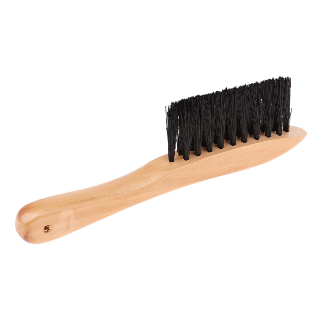 2pcs Billiards 9'' PVC Pool Table And Rail Brush Cleaner Solid Wooden Handle