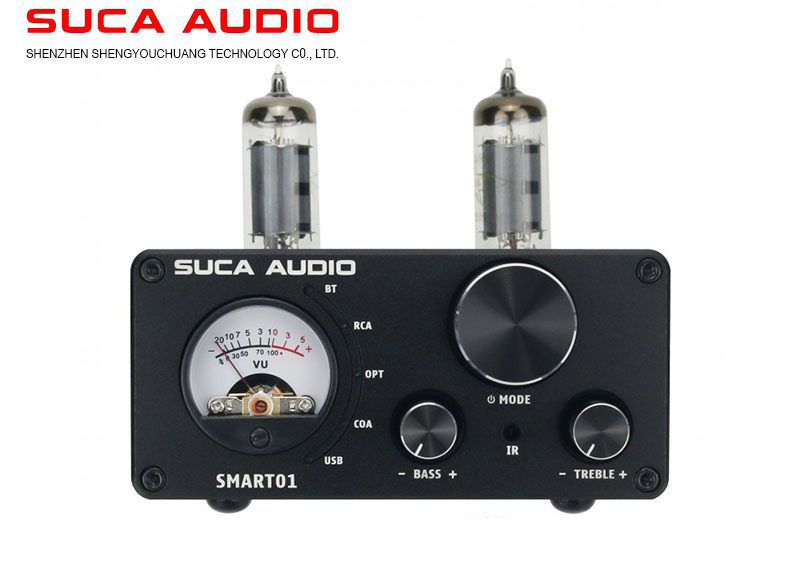 Amply Suca Audio Smart 01 -Tích hợp Giải mã âm thanh + Pre Đèn, công suất 100W/kênh - Hàng chính hãng