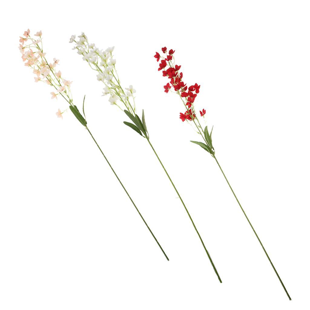 Silk Orchid Flower Wedding Party Bouquet DIY Crafts Home Decor