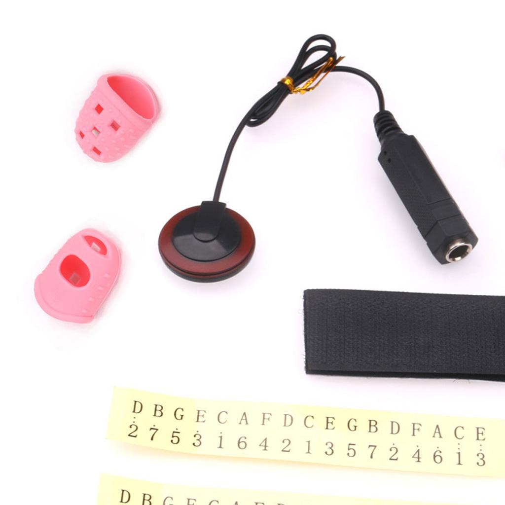 Sunnimix Kalimba Ngón Tay Cái Đàn Piano Chỉnh Dụng Cụ + Đầu Ngón Tay Bảo Vệ + Lưu Ý Miếng Dán + Đón Gót
