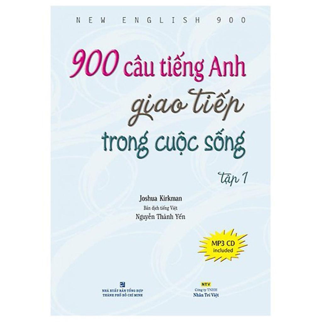 Sách - 900 Câu Tiếng Anh Giao Tiếp Trong Cuộc Sống - Tập 1 (Bao Gồm Sách Và 1 Đĩa Mp3) - Nhân Trí Việt - ảnh 2