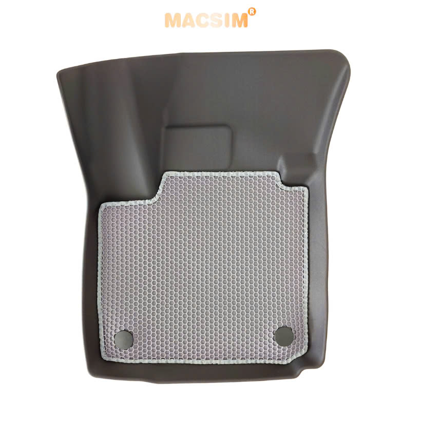 Thảm ô tô sd3 2 lớp dạng lưới lục giác Suzuki XL7/ Suzuki Ertigar  (ghi) - bề mặt cao su siêu sạch - Macsim