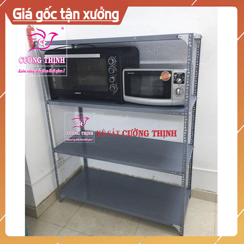 Kệ sắt đa năng 4 Tầng. Cao 150cm x Dài 120cm x Rộng 50cm