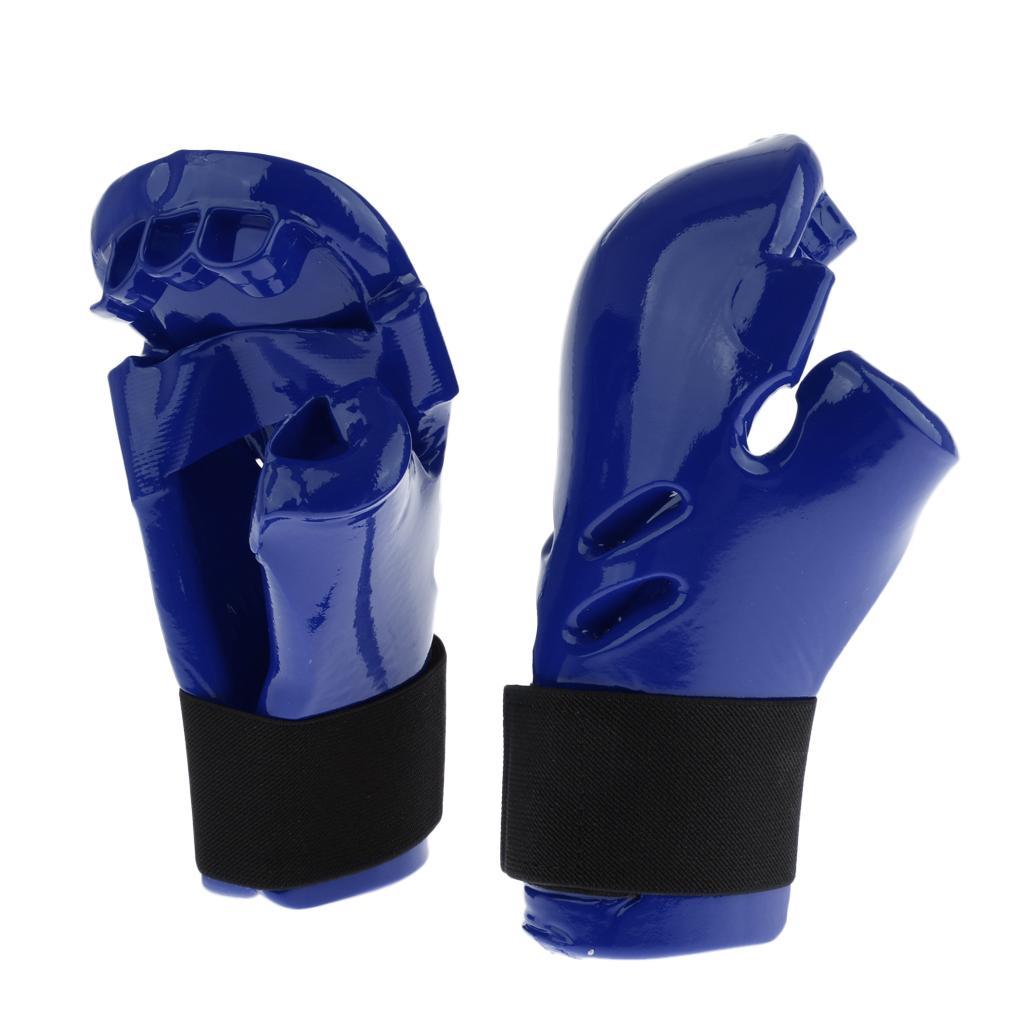 Kids Child Taekwondo Sparring Gloves Mitts MMA Hand Protective Gear Blue S
