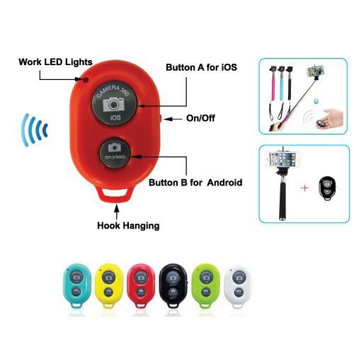 Remote Shutter - Nút Bấm Bluetooth Điều Khiển Từ Xa Chụp Ảnh Tự Động Cho Smartphone, Iphone, Ipad  shoprequalc