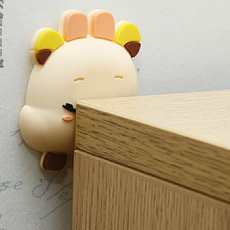 Silicone Bumper Pad Thickened Door Handle Toilet Cartoon Pad Simple Bumper Pad MM