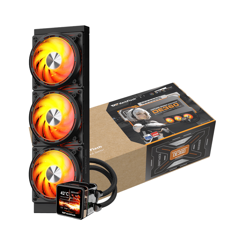 Tản Nhiệt Nước CPU DARK FLASH DE360 Black/White – Hàng Chính Hãng