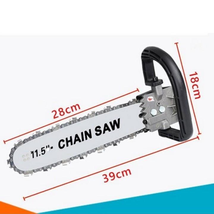 Bộ lưỡi cưa xích gắn máy mài - Loại Xịn có bình tra dầu tự động gắn liền