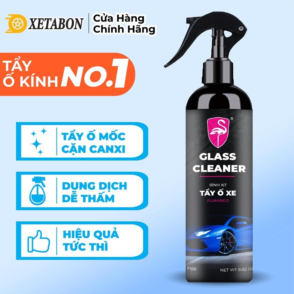 Bình xịt tẩy ố kính ô tô Flamingo F188 dung tích 230ml làm sạch kính, cặn canxi, chống đốm đọng nước