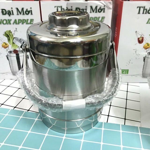 Hộp cơm giữ nhiệt inox 1300ml 3 ngăn inox