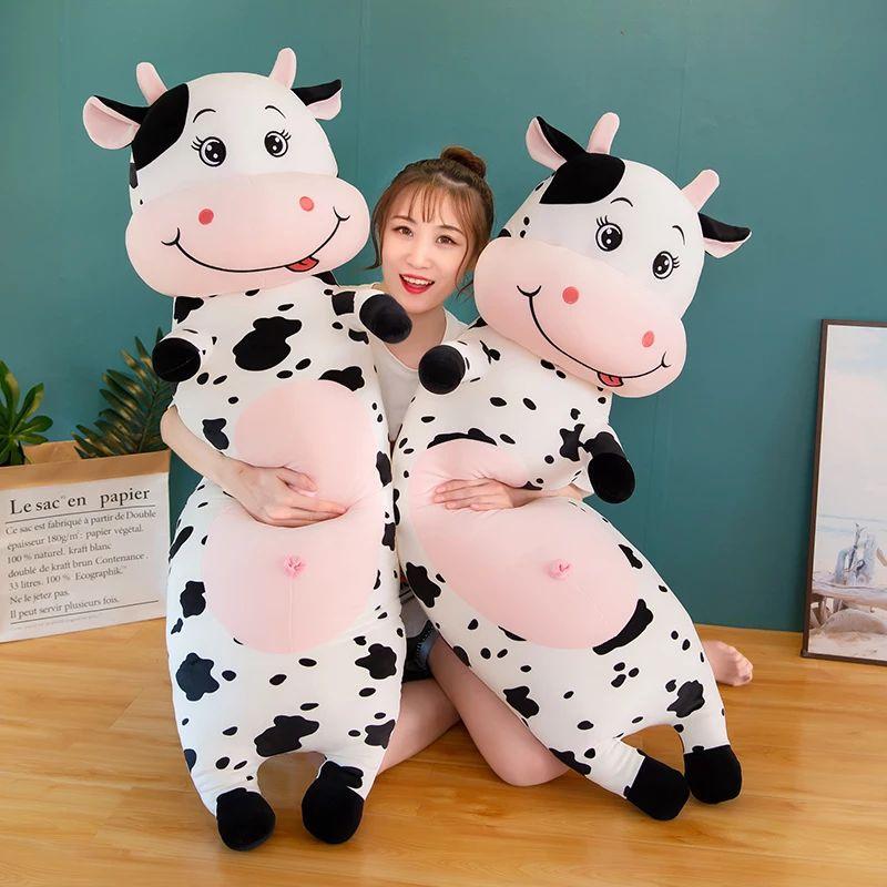 Gối ôm bò sữa RẺ VÔ ĐỊCHBò Sữa Bông Bông PP 3D tinh khiết an toàn cho
