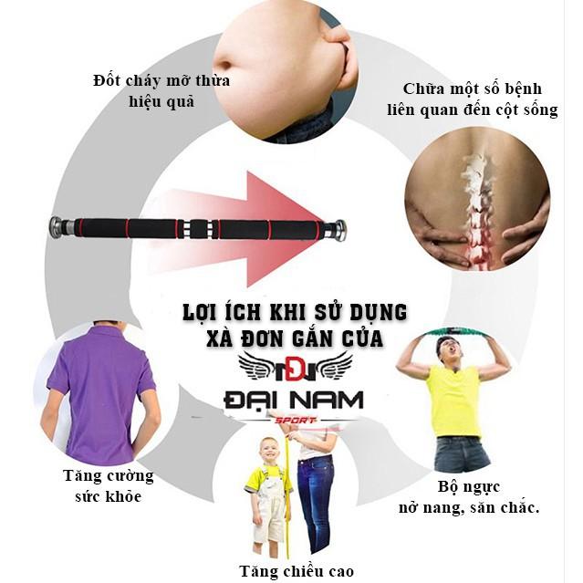 Xà đơn treo tường không cần bắt vít+ Tặng găng tay tập xà