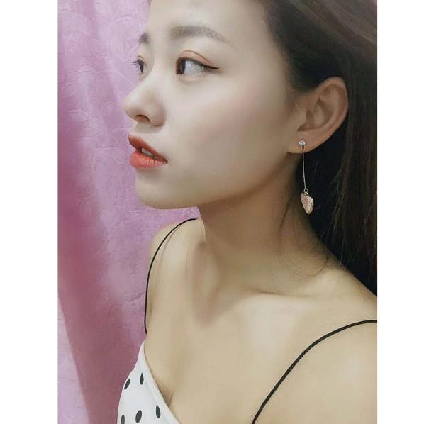 HOA TAI SỢI TRÁI TIM HỒNG NHẠT