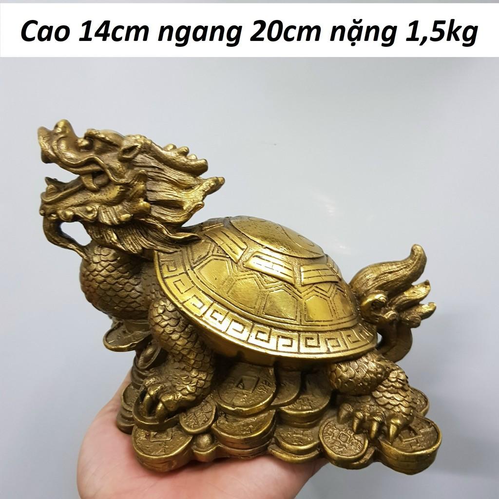 Tượng Long quy chất liệu đồng thau MS535