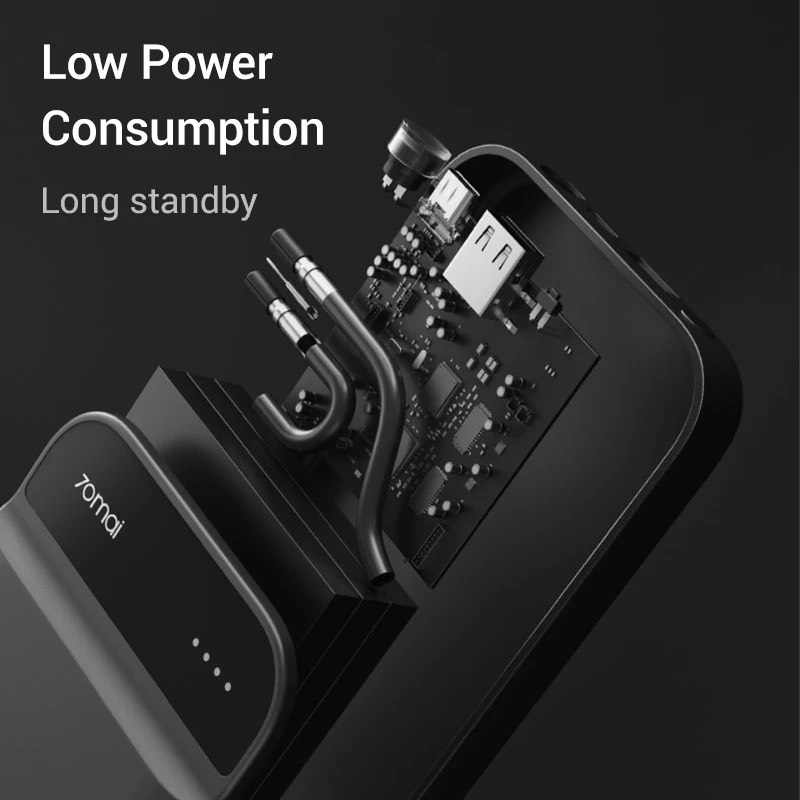 Bộ kích điện xe ô tô khẩn cấp Xiaomi , Tích hợp pin dự phòng 11100 mAh - 70Mai Midrive PS01 - Hàng Nhập Khẩu