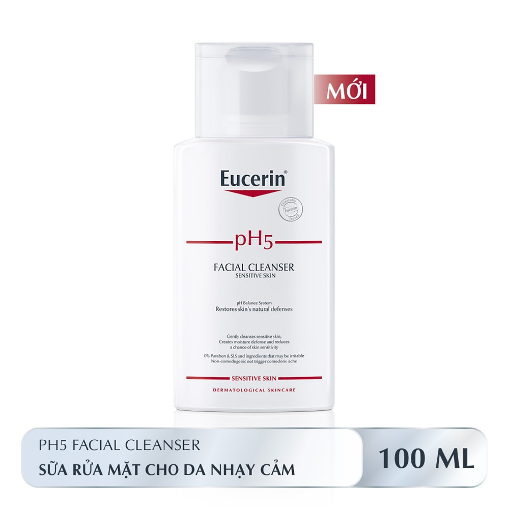 Sữa Rửa Mặt Eucerin Không Gây Kích Ứng Cho Da Nhạy Cảm Ph5 100ml