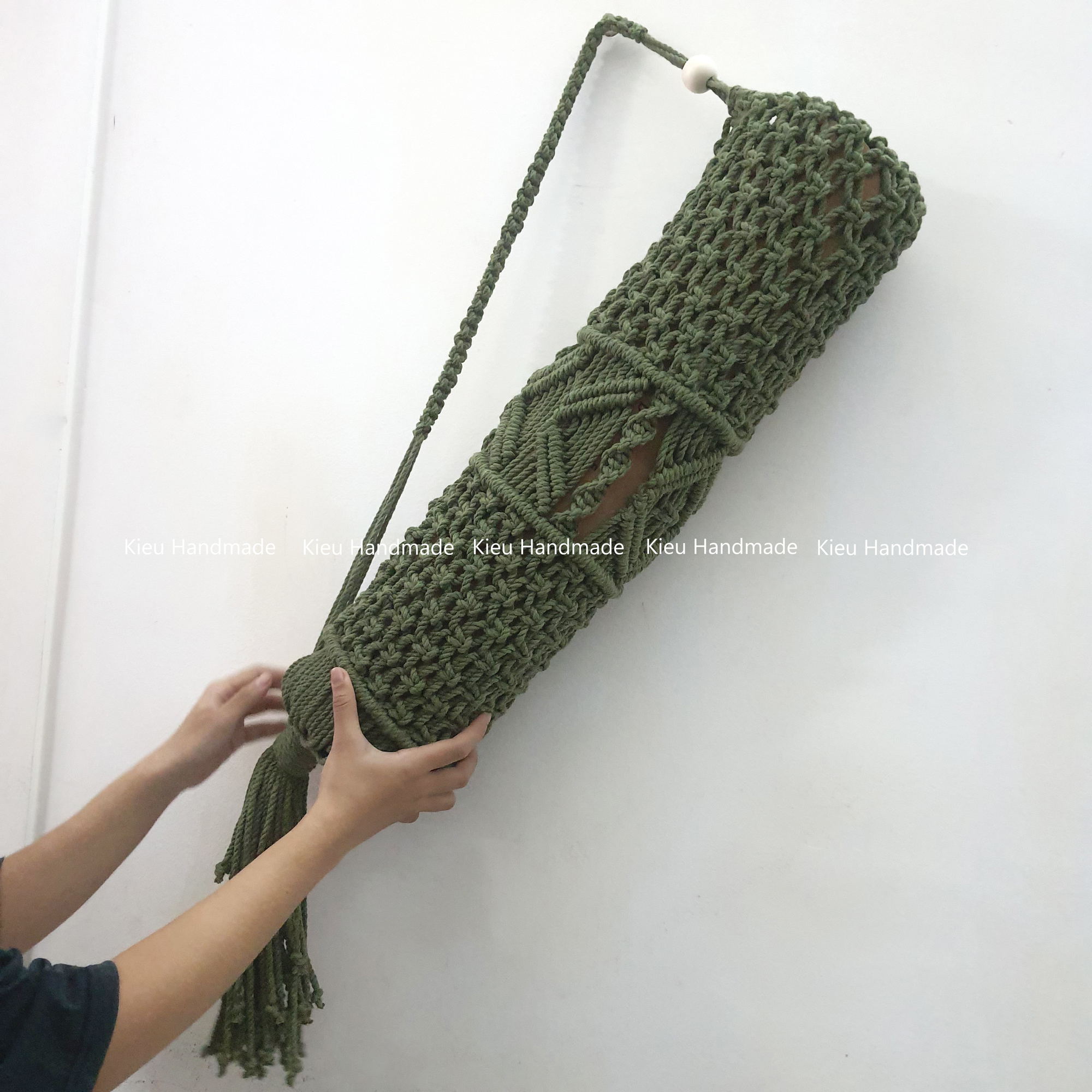 Túi đựng thảm tập yoga macrame độc đáo