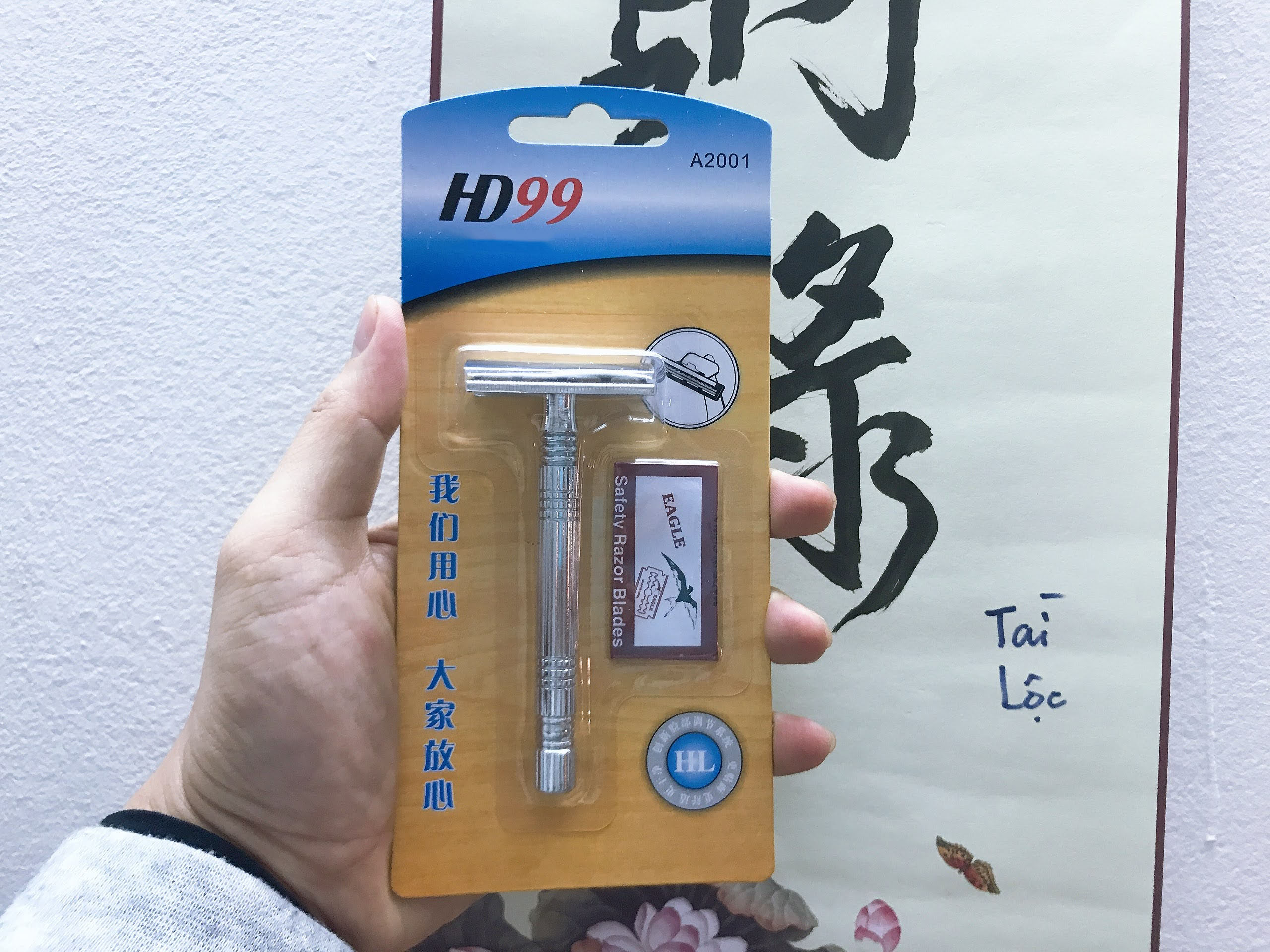 Dao Cạo Râu INOX Truyền Thống Phong Cách Vintage Cầm Chắc Tay Dễ Dàng Sử Dụng