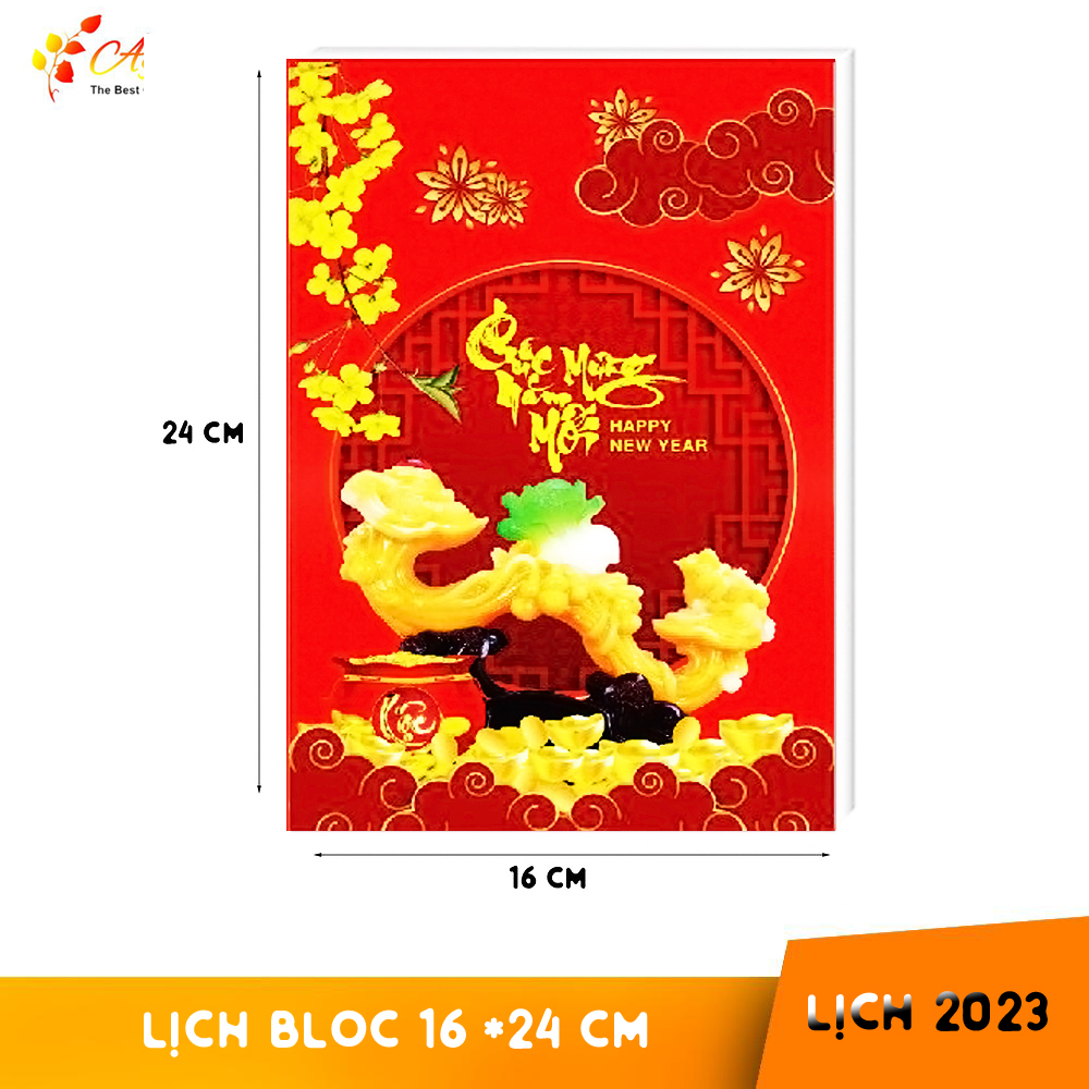 Lịch Bloc 2024 Phúc Lộc Thọ Đại Đặc Biệt (14x20 cm) có kèm ốc vít