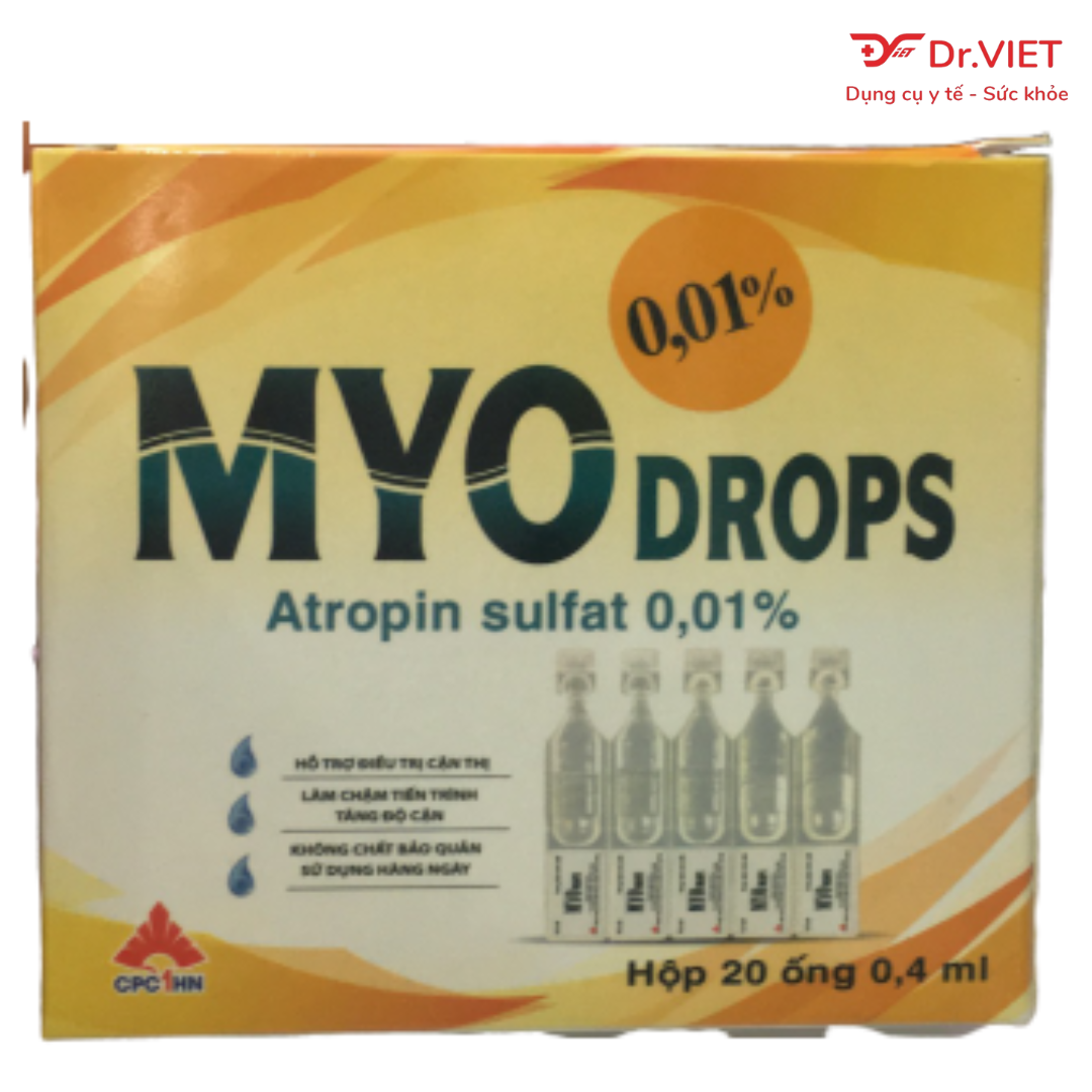 Dung dịch nhỏ mắt nhân tạo MYOdrops Chính hãng- Hỗ trợ giảm cận thị, Làm chậm tăng độ cận-Sử dụng hàng ngày, không chất bảo quản