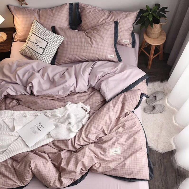 Bộ chăn ga gối cotton Nhật hàng cao cấp nhiều màu sắc