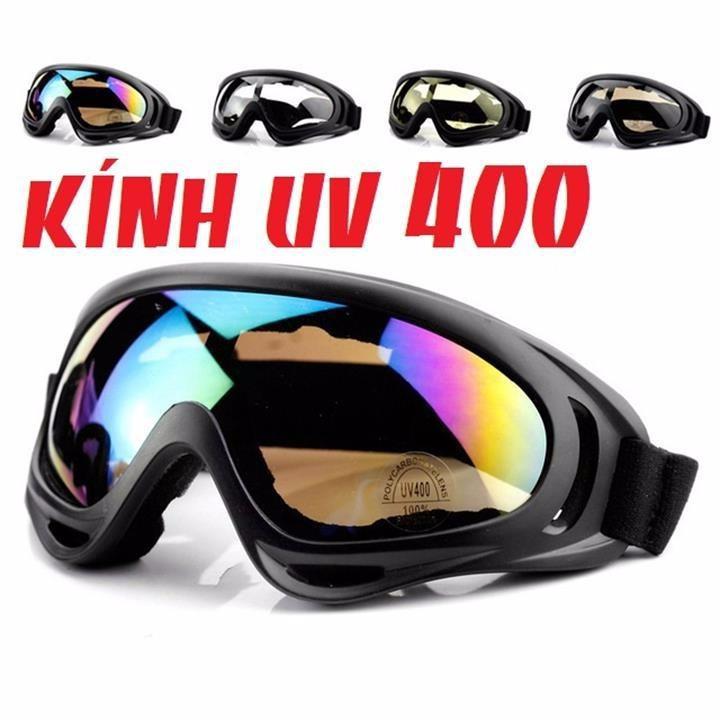 Kính Phượt UV400 Gắn Nón Bảo Hiểm Xe Máy