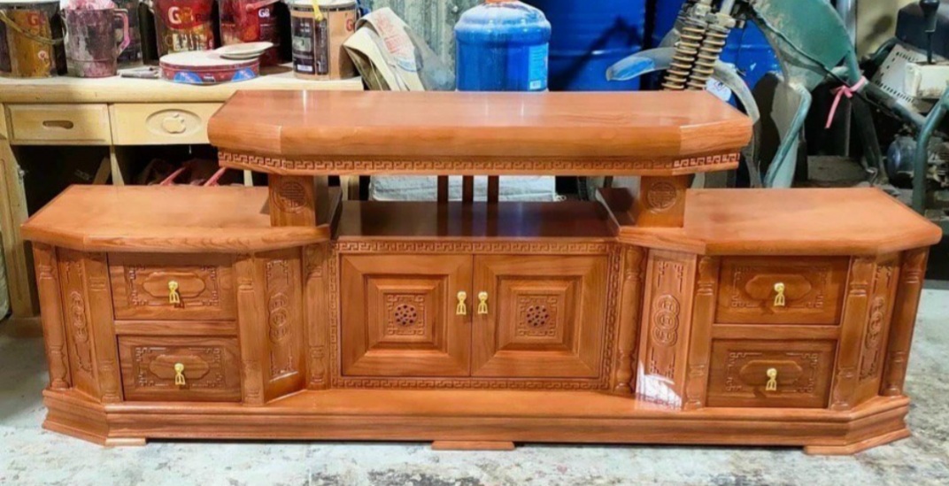 Kệ ti vi hương xám ngang 2M2