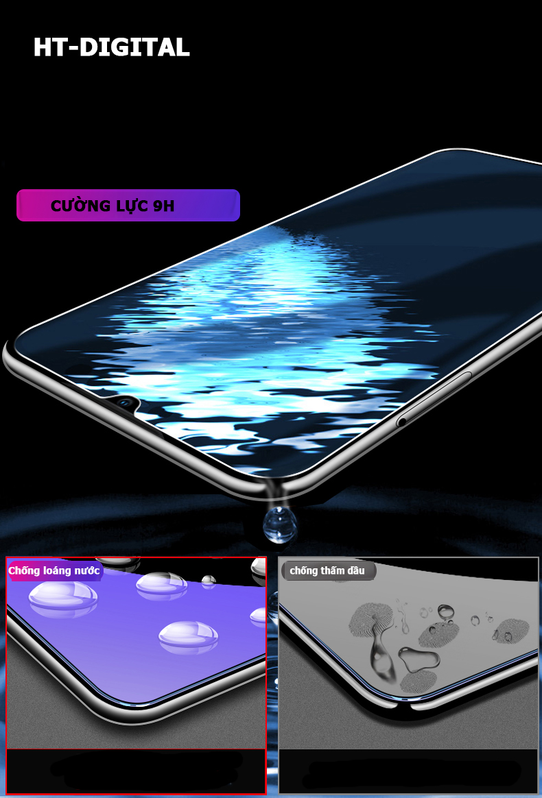 Kính Cường Lực 10D Cho Samsung Galaxy A20 A30 A30S A50 A50S Full Viền