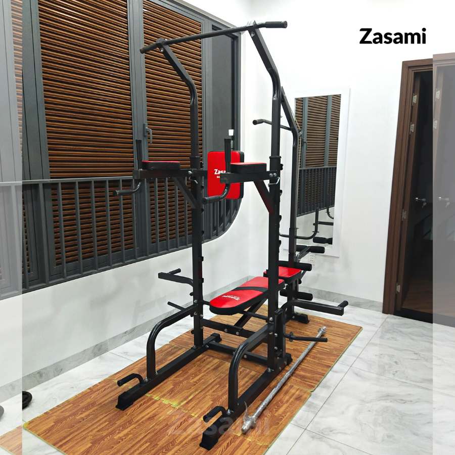 Giàn tạ đa năng kết hợp xà đơn xà kép Zasami 8211