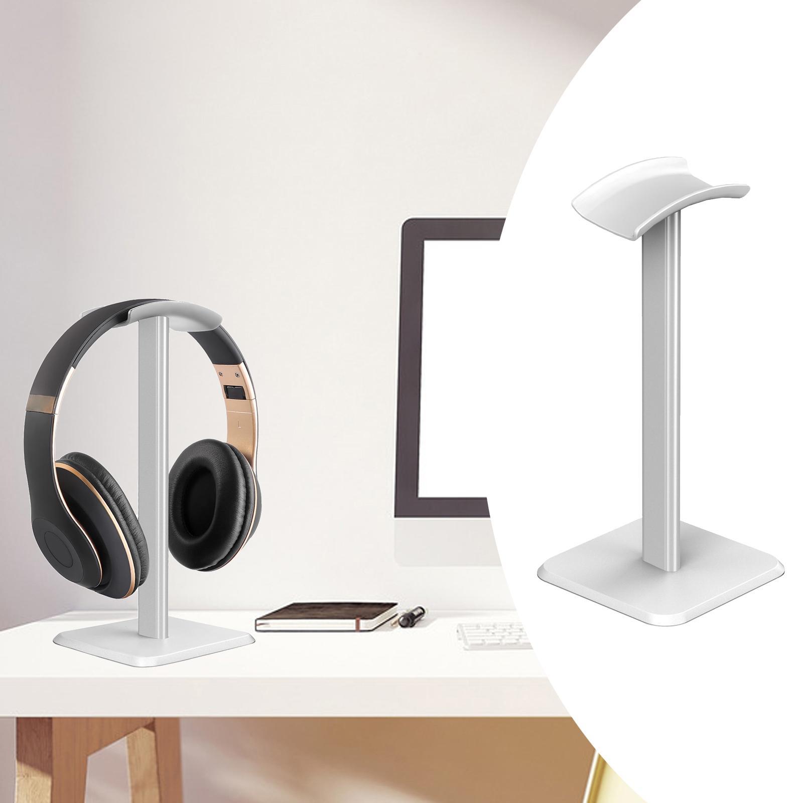 Universal Headphone Stand Desktop Display Solid Base Aluminum Bracket Headset Hanger for DJ Gamer PC Over Ear Headsets Gaming All Headphones