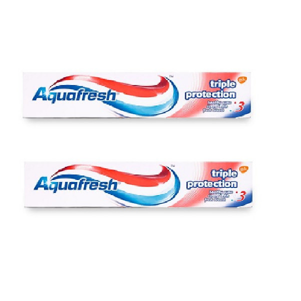 combo 2 Kem Đánh Răng Aquafresh Triple Protection (100ml)