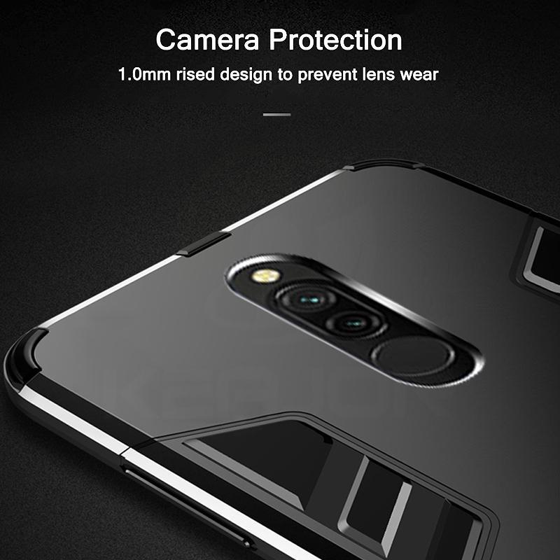 Ốp điện thoại cứng mỏng có đế đỡ chống sốc cho Xiaomi Redmi 8A Redmi8