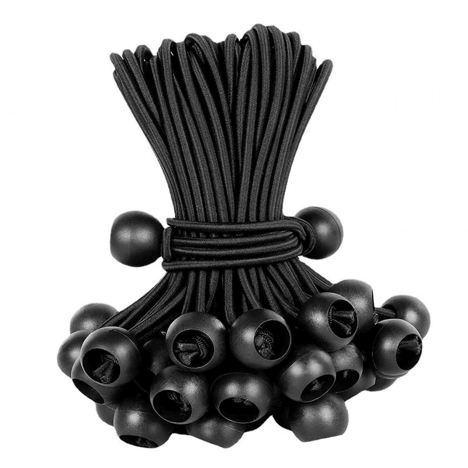 10 Pieces 6'' Bungee Cord Balls Heavy Duty for Tent Poles Cargo Camping Tarp