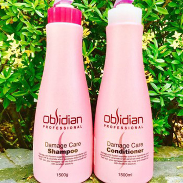 Dầu xả tái tạo tóc hư tổn Damage Care Coditioner Obsidian Hàn Quốc 1500ml tặng kèm móc khoá