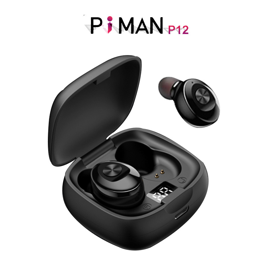 Tai Nghe Bluetooth 5.0 không dây nhét tai mini thể thao Gaming Chống Nước IPX5 - Đèn LED hiển thị Phần Trăm Pin - Hàng chính hãng - TNBT04