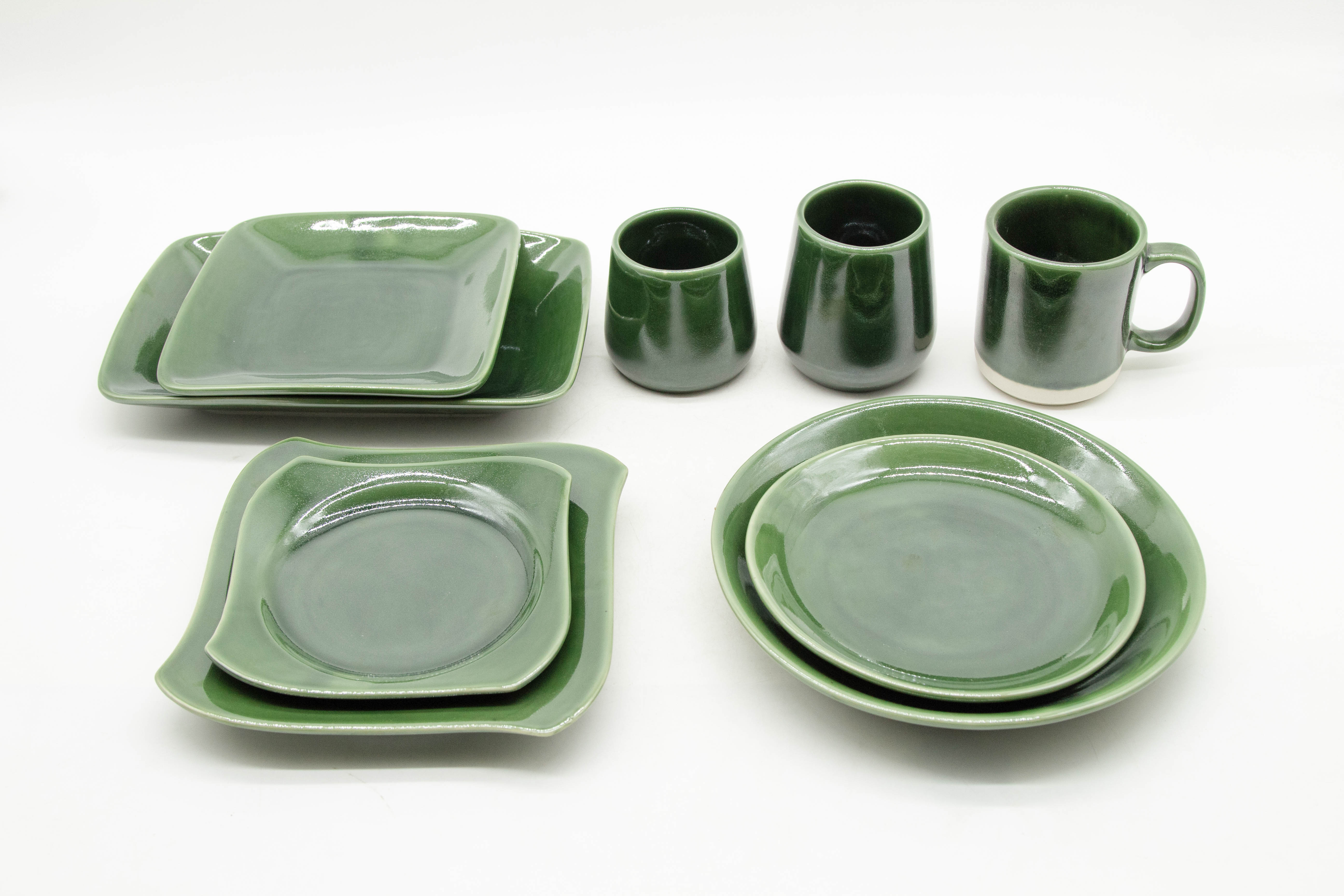 Dĩa vuông sâu 03 (19.5 cm) - Màu trơn