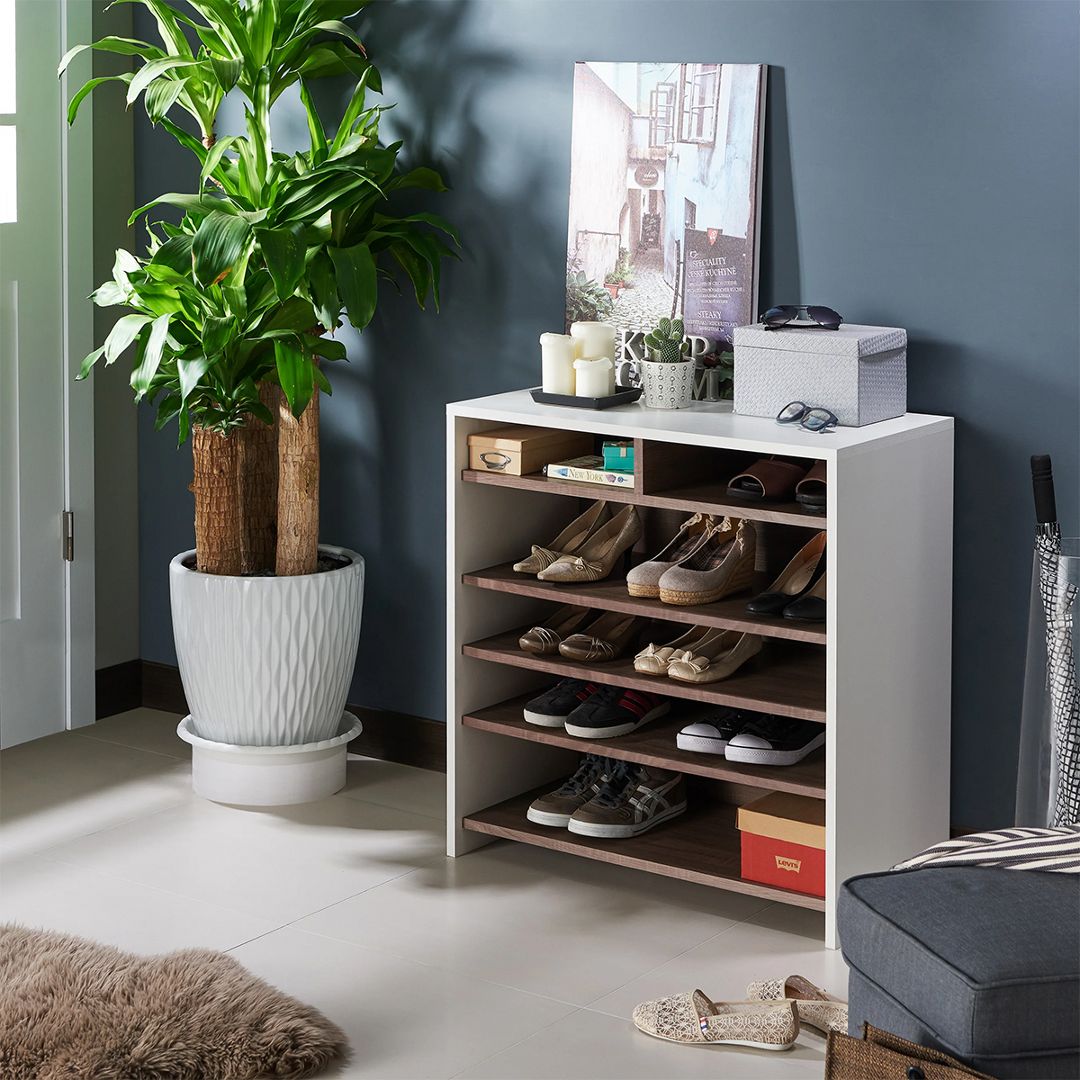 Kệ để giầy gỗ hiện đại SMLIFE Rincah | Gỗ MDF dày 17mm chống ẩm | D80xR40xC80cm
